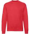 SS9 622020 Fruit of the Loom Classic Drop Shoulder Sweatshirt Red colour image